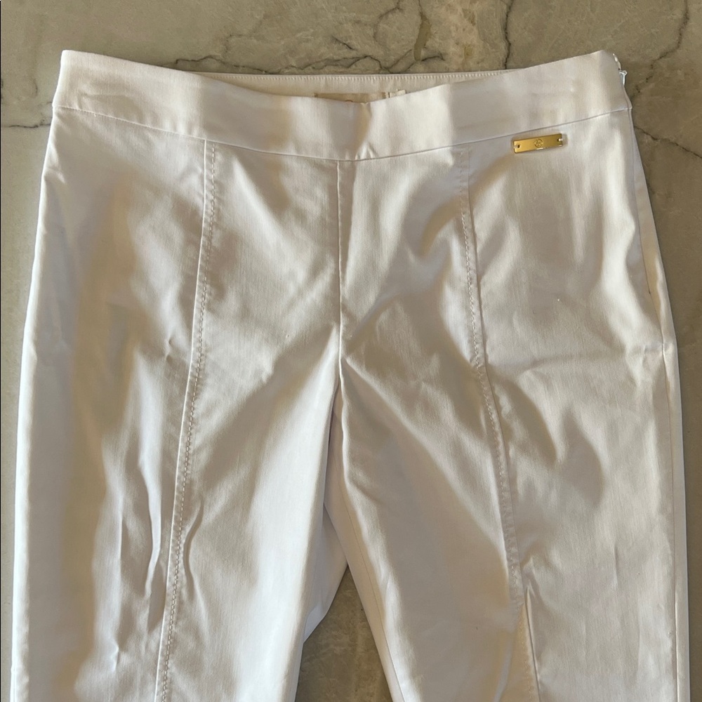 Tory Burch White Cropped Ankle Pants